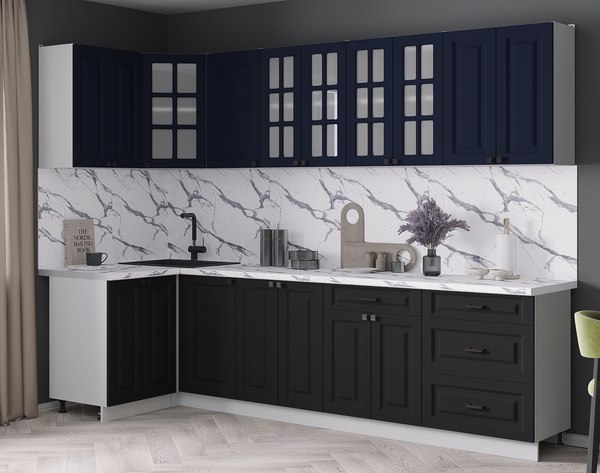 Кухонный гарнитур Интерлиния Мила Деко 1.2x2.8