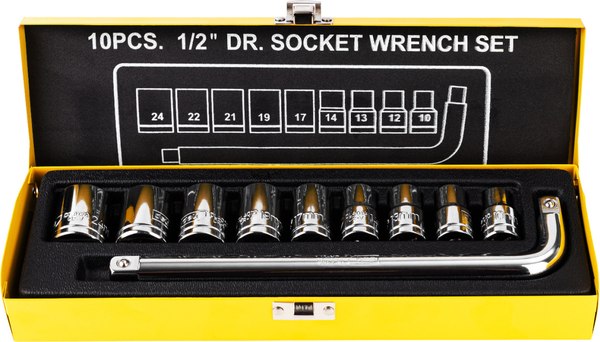 Набор головок слесарных Deli EDL2010T