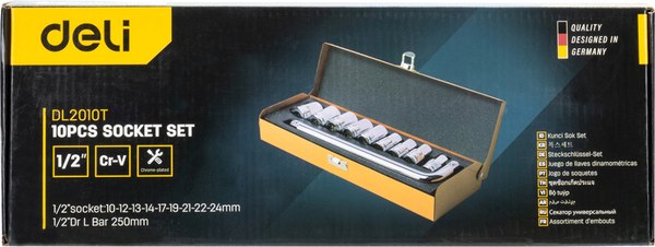 Набор головок слесарных Deli EDL2010T