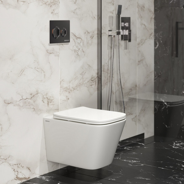 Унитаз подвесной Berges FLOE S c сиденьем Slim SO