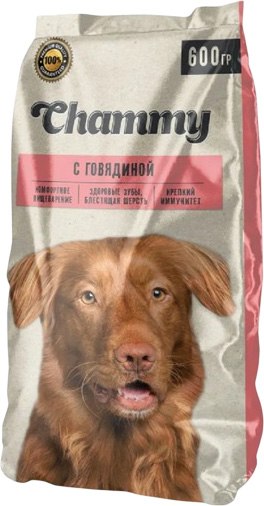 Сухой корм для собак Chammy Для собак с говядиной - фото