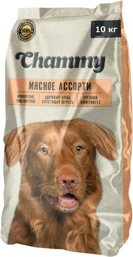Сухой корм для собак Chammy Для средних пород мясное ассори - фото