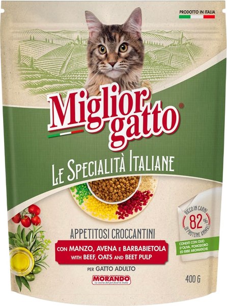 Сухой корм для кошек Miglior Le Specialita Italiane с говядиной, овсом и свеклой - фото