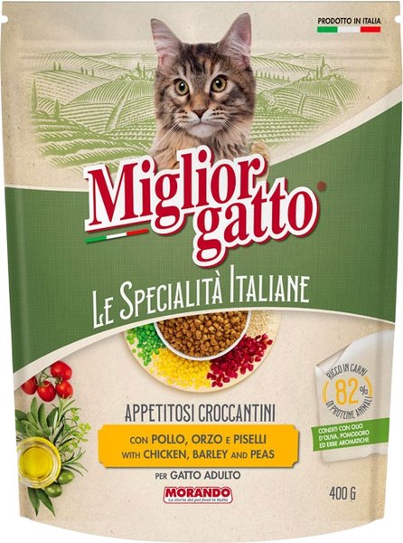 Сухой корм для кошек Miglior Le Specialita Italiane с курицей, ячменем, горохом - фото