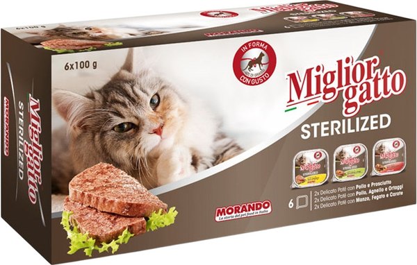 Влажный корм для кошек Miglior Sterilized Паштет - фото