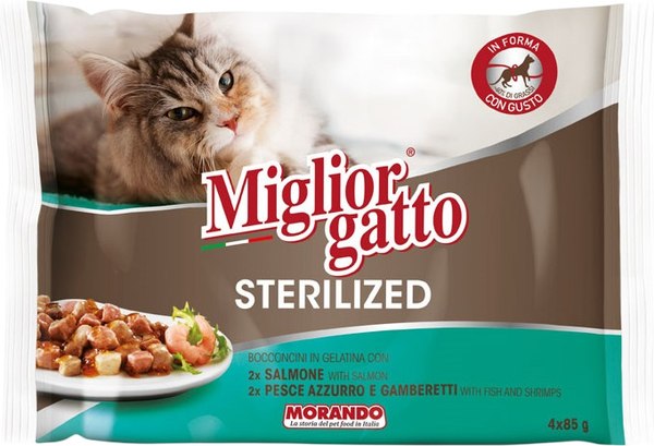Влажный корм для кошек Miglior Sterilized Кусочки в желе - фото