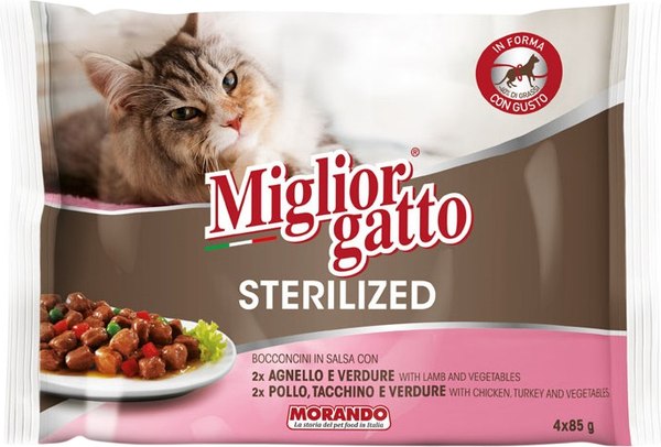 Влажный корм для кошек Miglior Sterilized Кусочки в соусе - фото