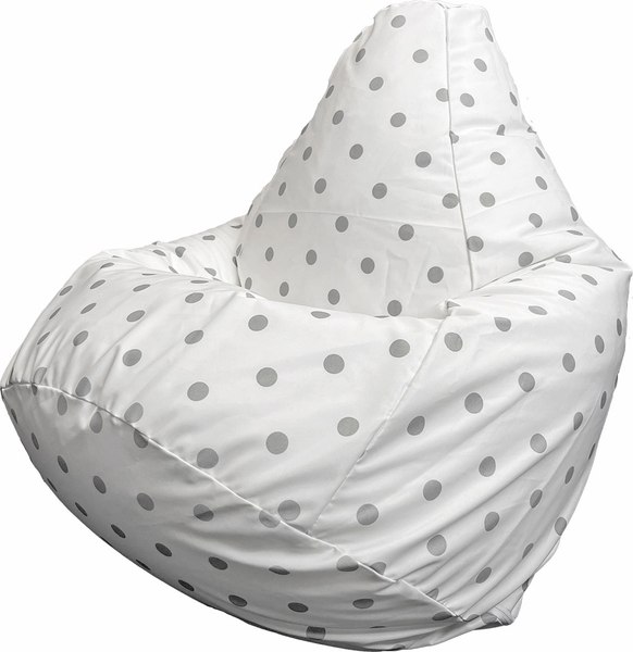 Бескаркасное кресло Flagman Груша Макси XXL Г2.7-62 Горошек - фото