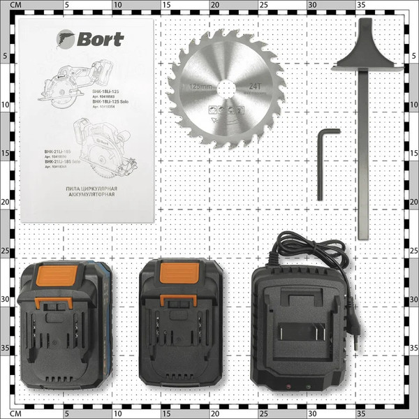 Дисковая пила Bort BHK-18Li-125 (93418583)