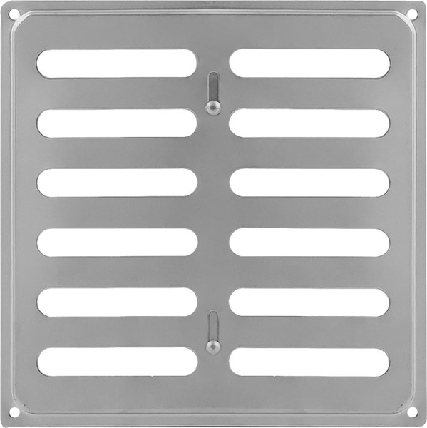 Решетка вентиляционная Нора-М 200x200 с заслонкой / 19334 - фото