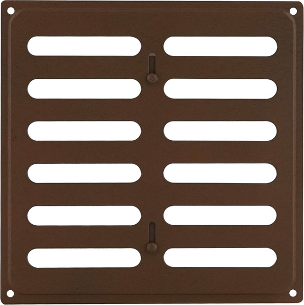 Решетка вентиляционная Нора-М 200x200 с заслонкой / 19378 - фото