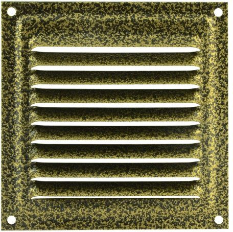 Решетка вентиляционная Нора-М 100x100 с сеткой / 7211 - фото