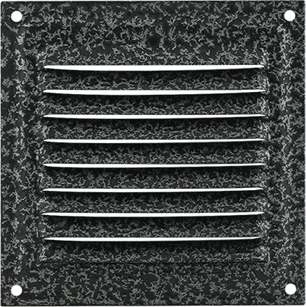 Решетка вентиляционная Нора-М 100x100 с сеткой / 19380 - фото