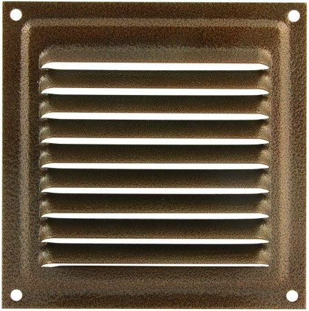 Решетка вентиляционная Нора-М 100x100 с сеткой / 7212 - фото