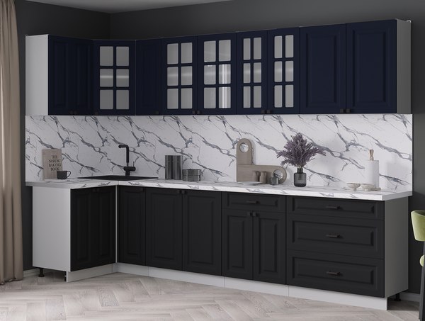 Кухонный гарнитур Интерлиния Мила Деко 1.2x3.1