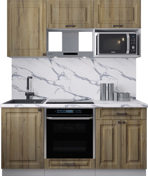 Кухонный гарнитур Интерлиния Мила Деко 1.7 - фото