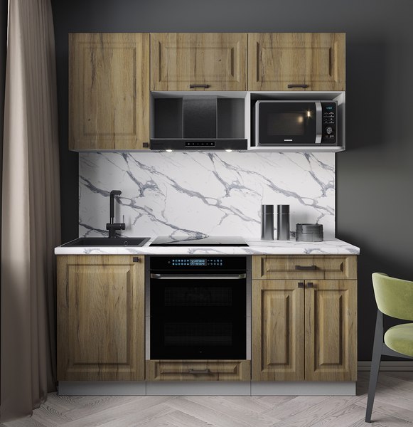 Кухонный гарнитур Интерлиния Мила Деко 1.7