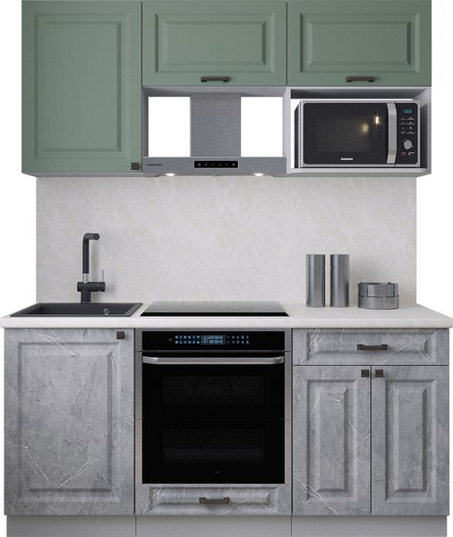 Кухонный гарнитур Интерлиния Мила Деко 1.7 - фото