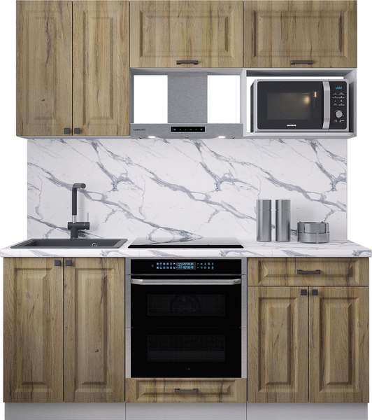 Кухонный гарнитур Интерлиния Мила Деко 1.8 - фото