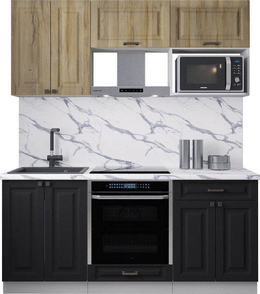 Кухонный гарнитур Интерлиния Мила Деко 1.8 - фото