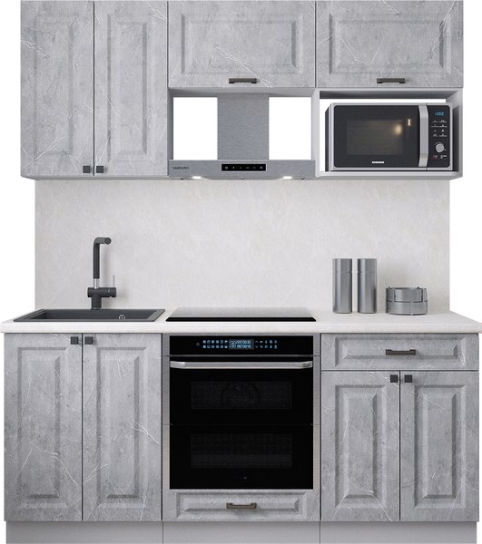 Кухонный гарнитур Интерлиния Мила Деко 1.8 - фото