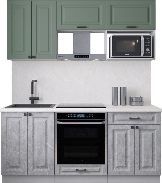 Кухонный гарнитур Интерлиния Мила Деко 1.8 - фото