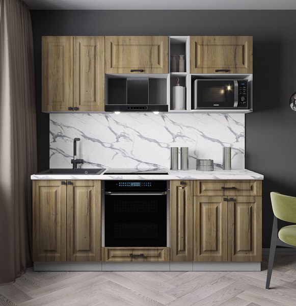 Кухонный гарнитур Интерлиния Мила Деко 2.0