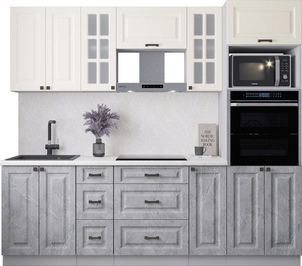 Кухонный гарнитур Интерлиния Мила Деко 2.4 - фото