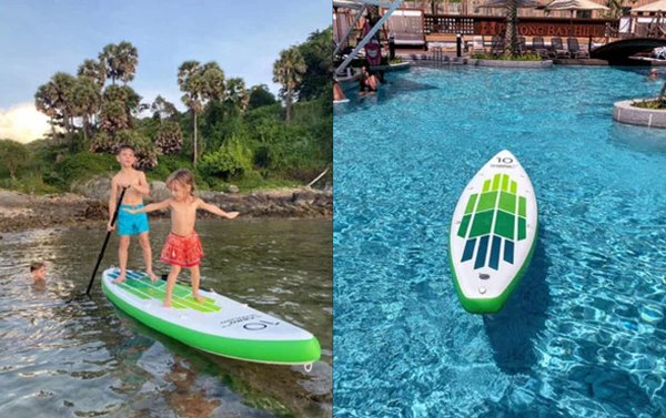 SUP-борд AERO Green Leaf 10 (зеленый лист)