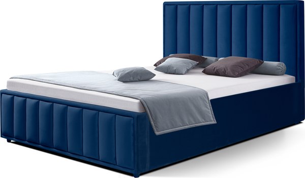 Двуспальная кровать ФорестДекоГрупп Стелла 2 140x200 с ПМ и бельевым ящиком - фото