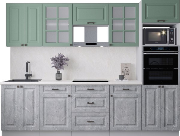 Кухонный гарнитур Интерлиния Мила Деко 2.8 - фото