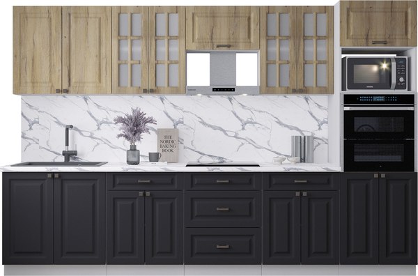 Кухонный гарнитур Интерлиния Мила Деко 3.2 - фото