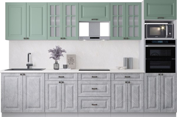 Кухонный гарнитур Интерлиния Мила Деко 3.2 - фото