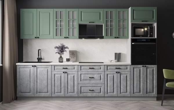 Кухонный гарнитур Интерлиния Мила Деко 3.2