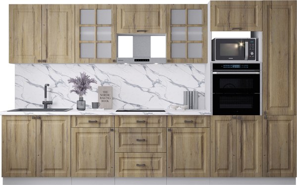 Кухонный гарнитур Интерлиния Мила Деко 3.4 - фото