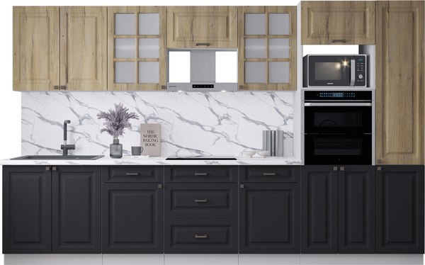 Кухонный гарнитур Интерлиния Мила Деко 3.4 - фото