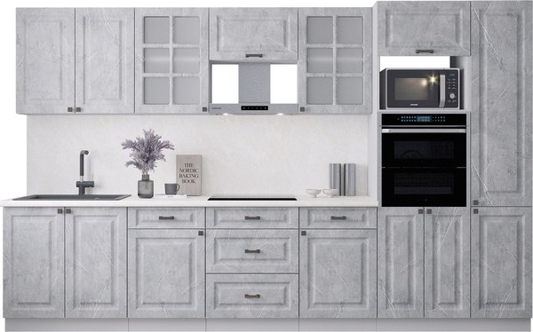 Кухонный гарнитур Интерлиния Мила Деко 3.4 - фото