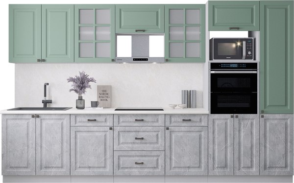 Кухонный гарнитур Интерлиния Мила Деко 3.4 - фото