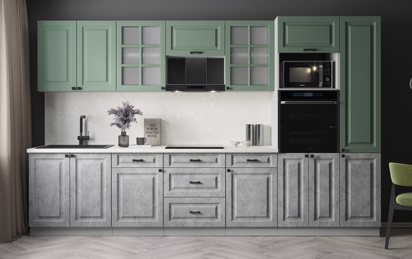 Кухонный гарнитур Интерлиния Мила Деко 3.4