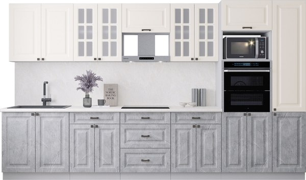 Кухонный гарнитур Интерлиния Мила Деко 3.6 - фото