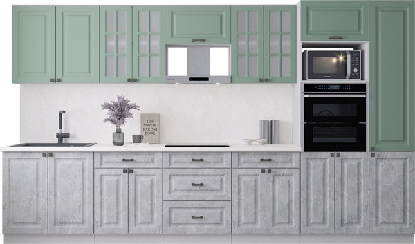 Кухонный гарнитур Интерлиния Мила Деко 3.6 - фото