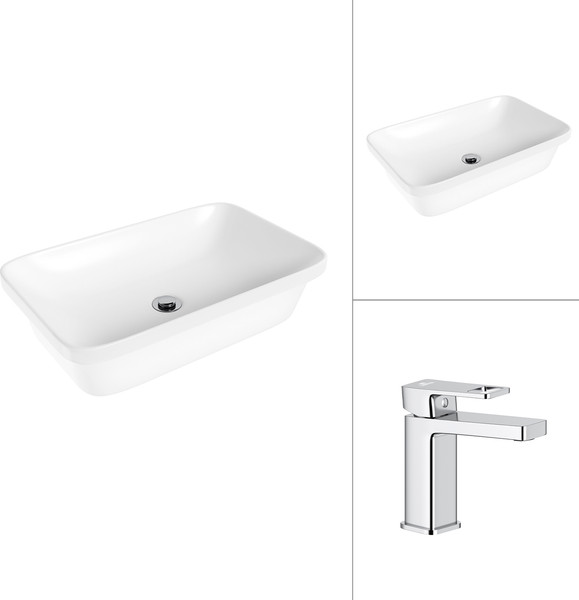 Умывальник со смесителем Lauter 21370 + Cascade 21СК655C - фото