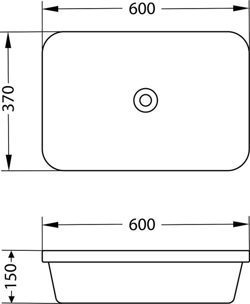 Умывальник со смесителем Lauter 21370 + Cascade 21СК655C