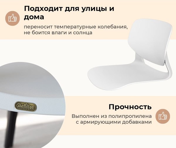 Стул пластиковый Sheffilton SHT-ST59/S195