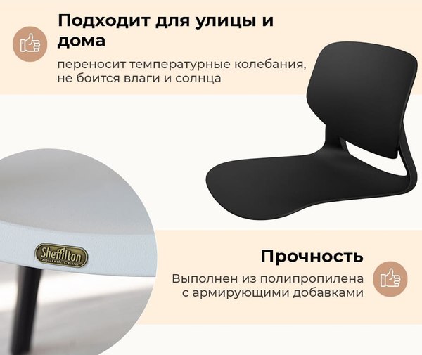 Стул пластиковый Sheffilton SHT-ST59/S195