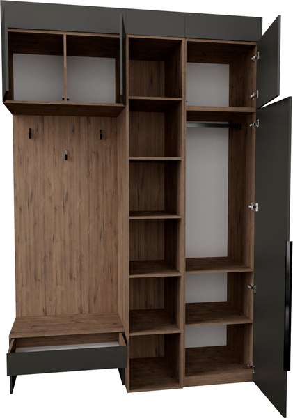 Секция в прихожую Рэйгрупп Рэй P257-B3-WKW В3