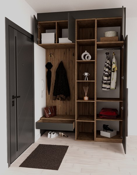 Секция в прихожую Рэйгрупп Рэй P257-B3-WKW В3