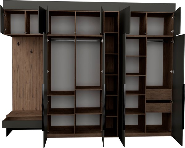 Секция в прихожую Рэйгрупп Рэй P257-B11-2-WKW В11-2