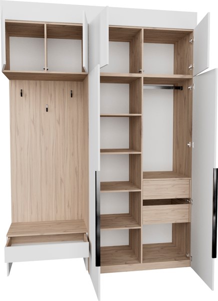 Секция в прихожую Рэйгрупп Рэй P257-B4-2-EB В4-2