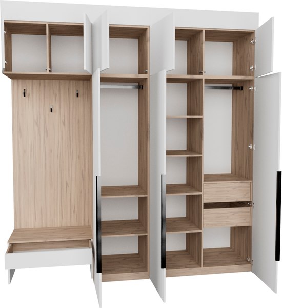 Секция в прихожую Рэйгрупп Рэй P257-B7-2-EB В7-2